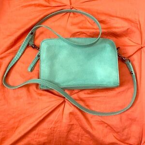 Anthropologie Mint Green Crossbody Bag